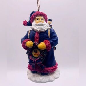 USA Santa Ornament Flag America United We Stand Memory Company 911 Tribute